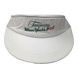 Tanqueray When You're Hot Sun Visor Cap White One Size Adjustable K-Studio